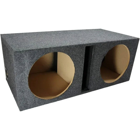 HOT Sound Connection Dual 12" Sub Box Ported Vented Subwoofer Enclosure MDF Car Audio Stereo System