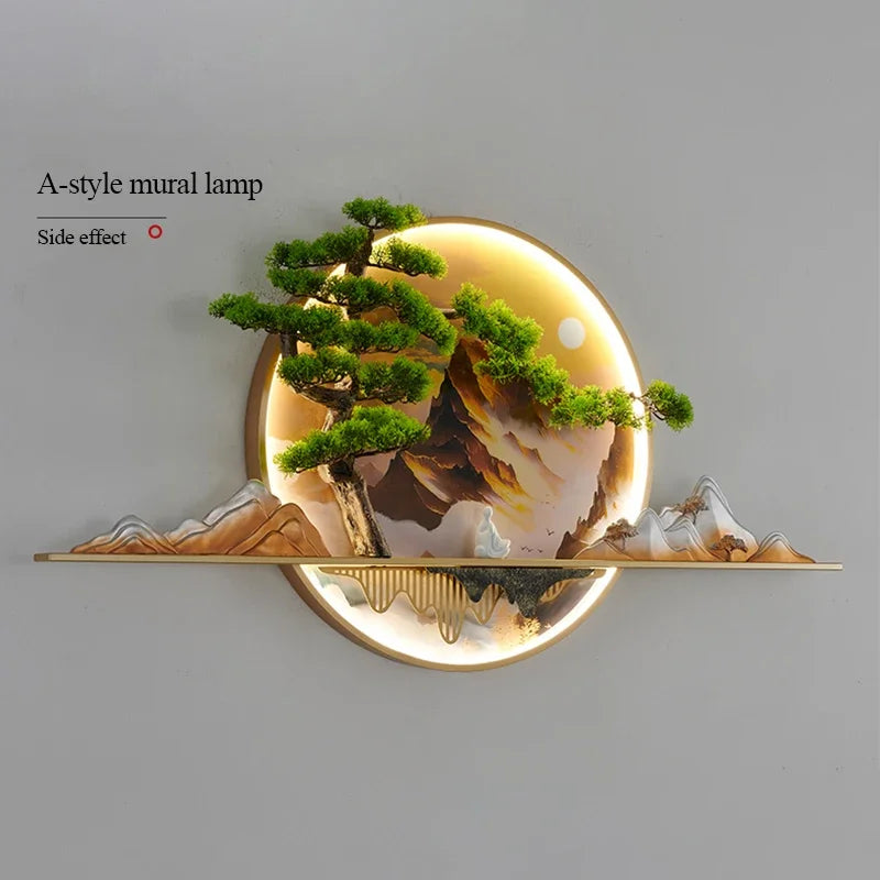 COLIN Modern Picture Wall Light LED Chinese Creative Landscape Mural Sconce Lamp For Home Living Room Study Bedroom Decor