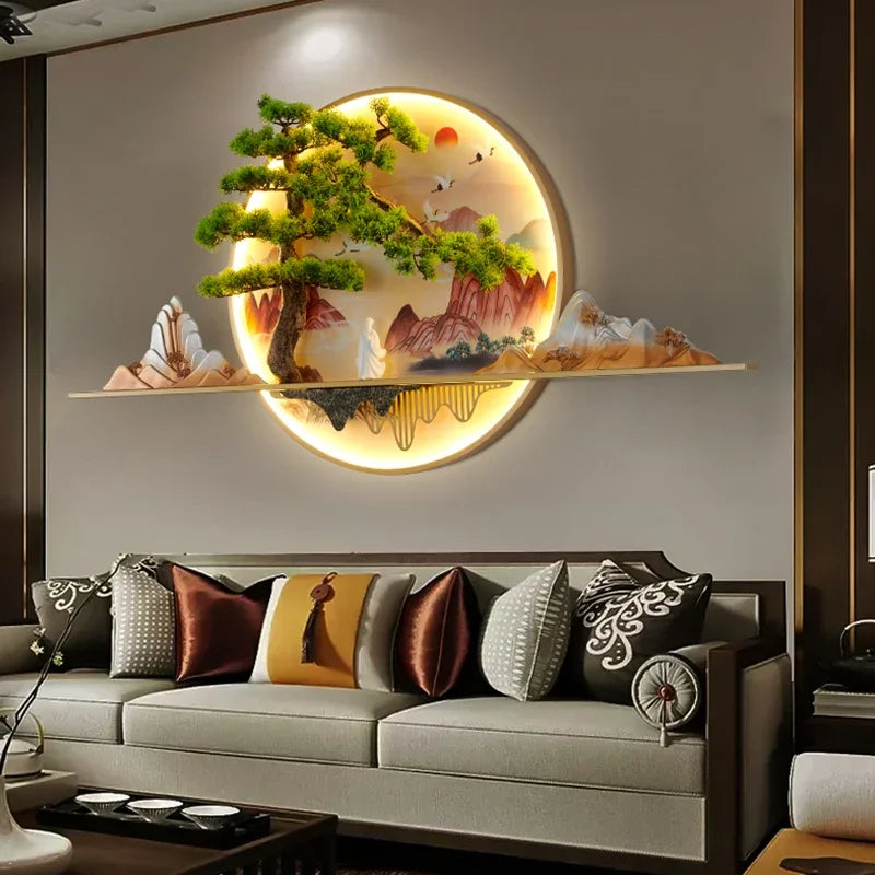 COLIN Modern Picture Wall Light LED Chinese Creative Landscape Mural Sconce Lamp For Home Living Room Study Bedroom Decor