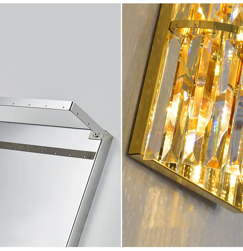 Luxury Hotel Lobby Large Big Crystal Wall Lamp for Club Hall Villa Living Room Office Banquet  Indoor Lighting  Fixtures