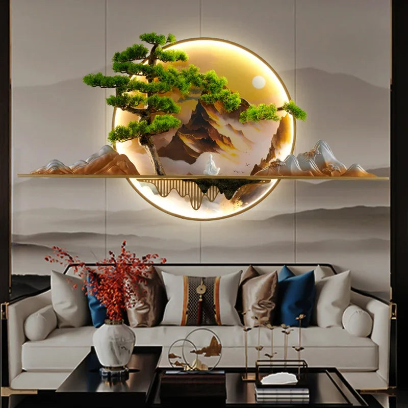 COLIN Modern Picture Wall Light LED Chinese Creative Landscape Mural Sconce Lamp For Home Living Room Study Bedroom Decor