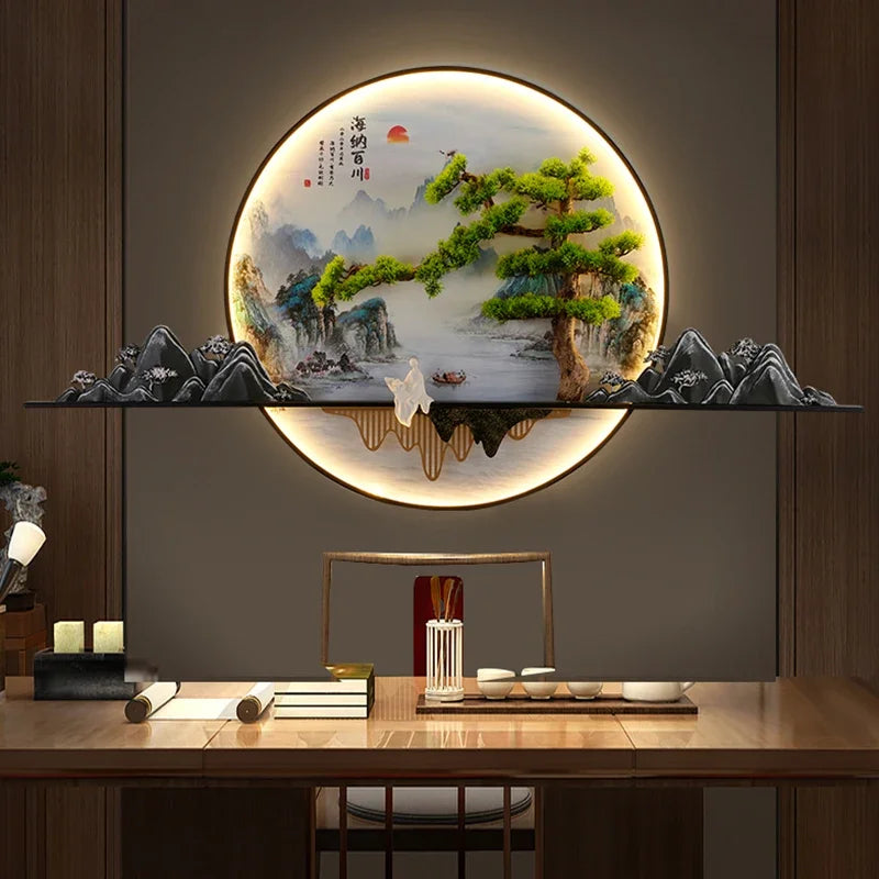 COLIN Modern Picture Wall Light LED Chinese Creative Landscape Mural Sconce Lamp For Home Living Room Study Bedroom Decor