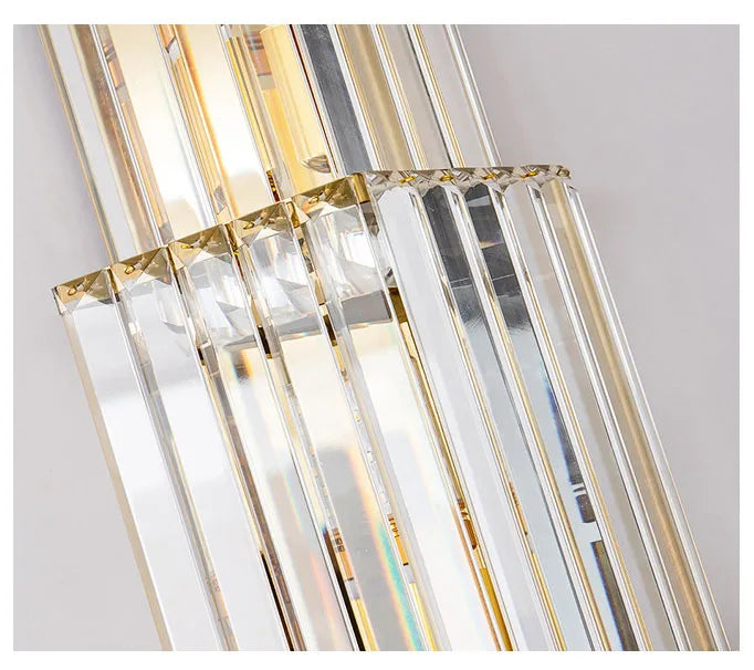 Luxury Hotel Lobby Large Big Crystal Wall Lamp for Club Hall Villa Living Room Office Banquet  Indoor Lighting  Fixtures