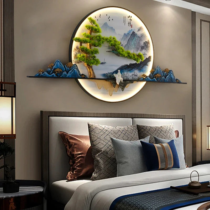 COLIN Modern Picture Wall Light LED Chinese Creative Landscape Mural Sconce Lamp For Home Living Room Study Bedroom Decor