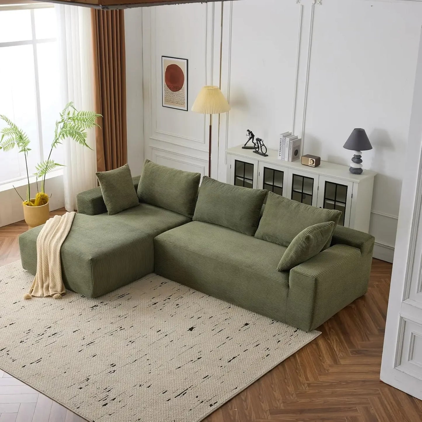 Modular Sofa,Cloud Couch Sectional,Sitting and Sleeping, Living Room Chenille Modular Couch,Suitable for Bedrooms,, Customized