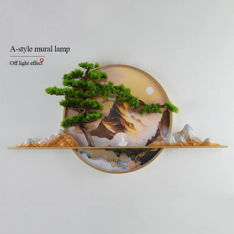 COLIN Modern Picture Wall Light LED Chinese Creative Landscape Mural Sconce Lamp For Home Living Room Study Bedroom Decor