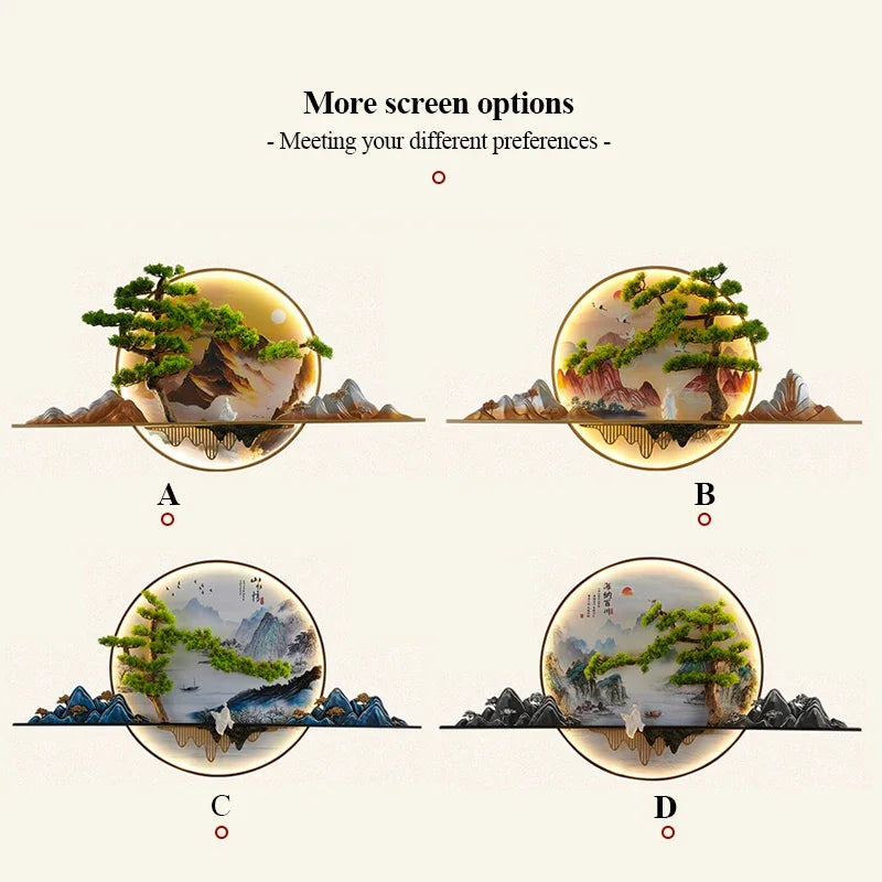 COLIN Modern Picture Wall Light LED Chinese Creative Landscape Mural Sconce Lamp For Home Living Room Study Bedroom Decor