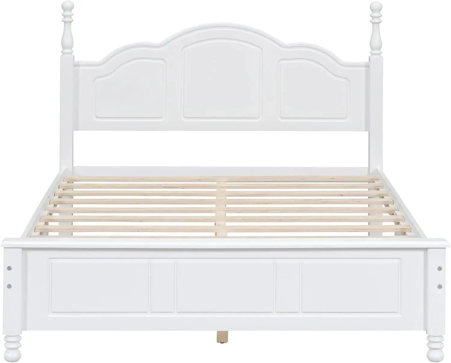 3 Pieces Full Bedroom Sets, Wooden Full Size Platform Bed with 2 Nightstands, Retro Design Full Bedroom