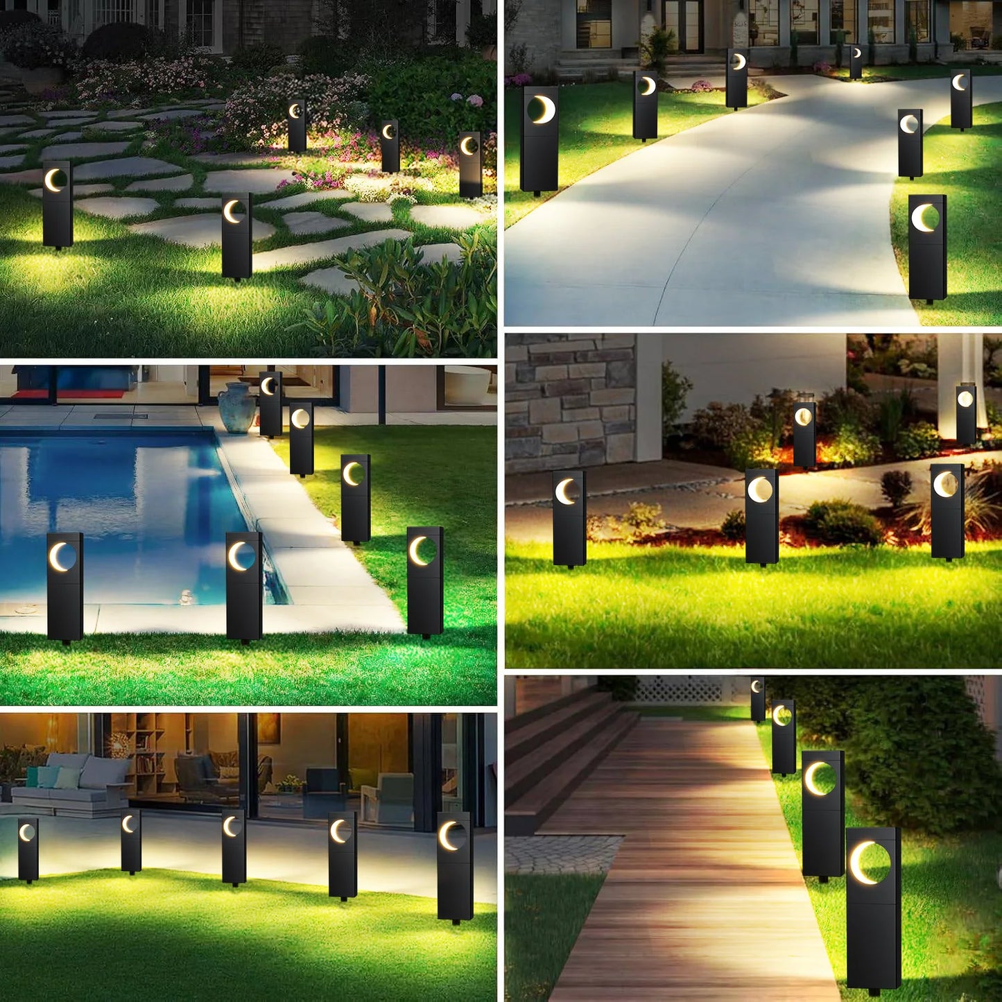 4/6Pack Super Bright Solar Lights, 12Hrs Auto On/Off, Outdoor Pathway/Garden/Patio LED Decor for Wedding/Mother's Day"