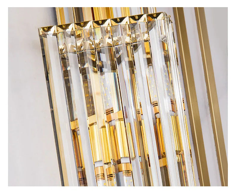 Luxury Hotel Lobby Large Big Crystal Wall Lamp for Club Hall Villa Living Room Office Banquet  Indoor Lighting  Fixtures