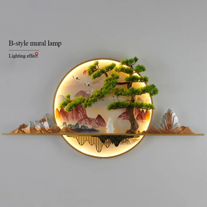 COLIN Modern Picture Wall Light LED Chinese Creative Landscape Mural Sconce Lamp For Home Living Room Study Bedroom Decor
